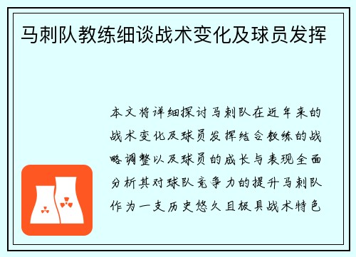 马刺队教练细谈战术变化及球员发挥
